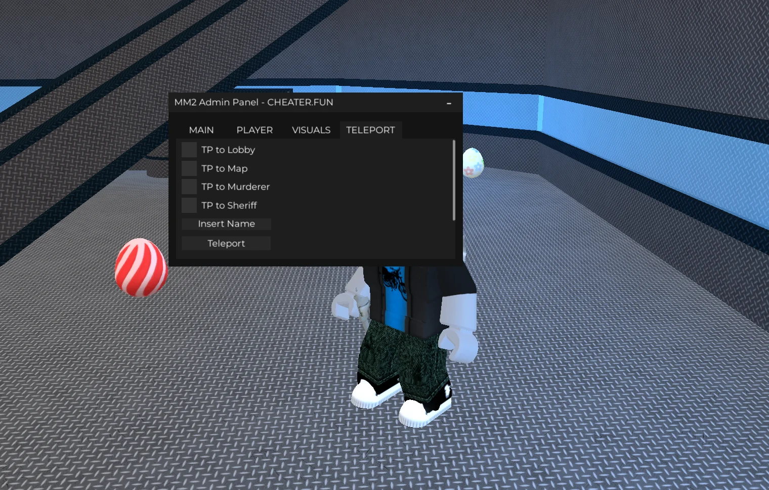 Демонстрация чита на Roblox Murder Mystery 2 #2