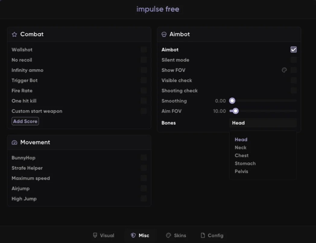 Чит АИМ (AimBot) на Стандофф 2 0.38.2