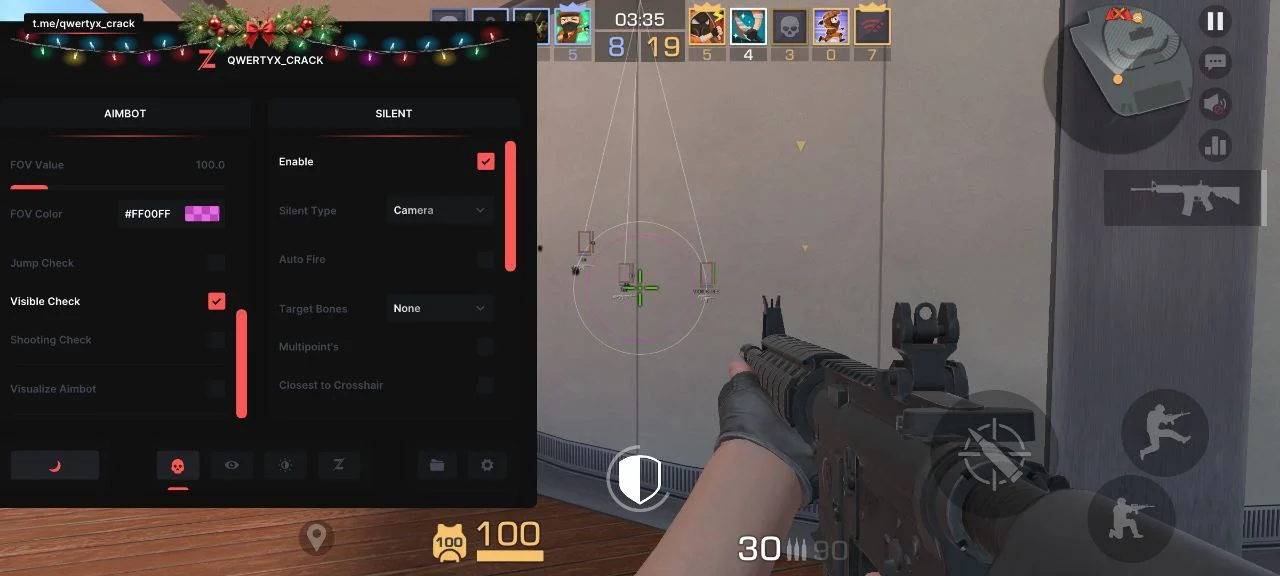 Функционал чита Zenin DLC на Standoff 2